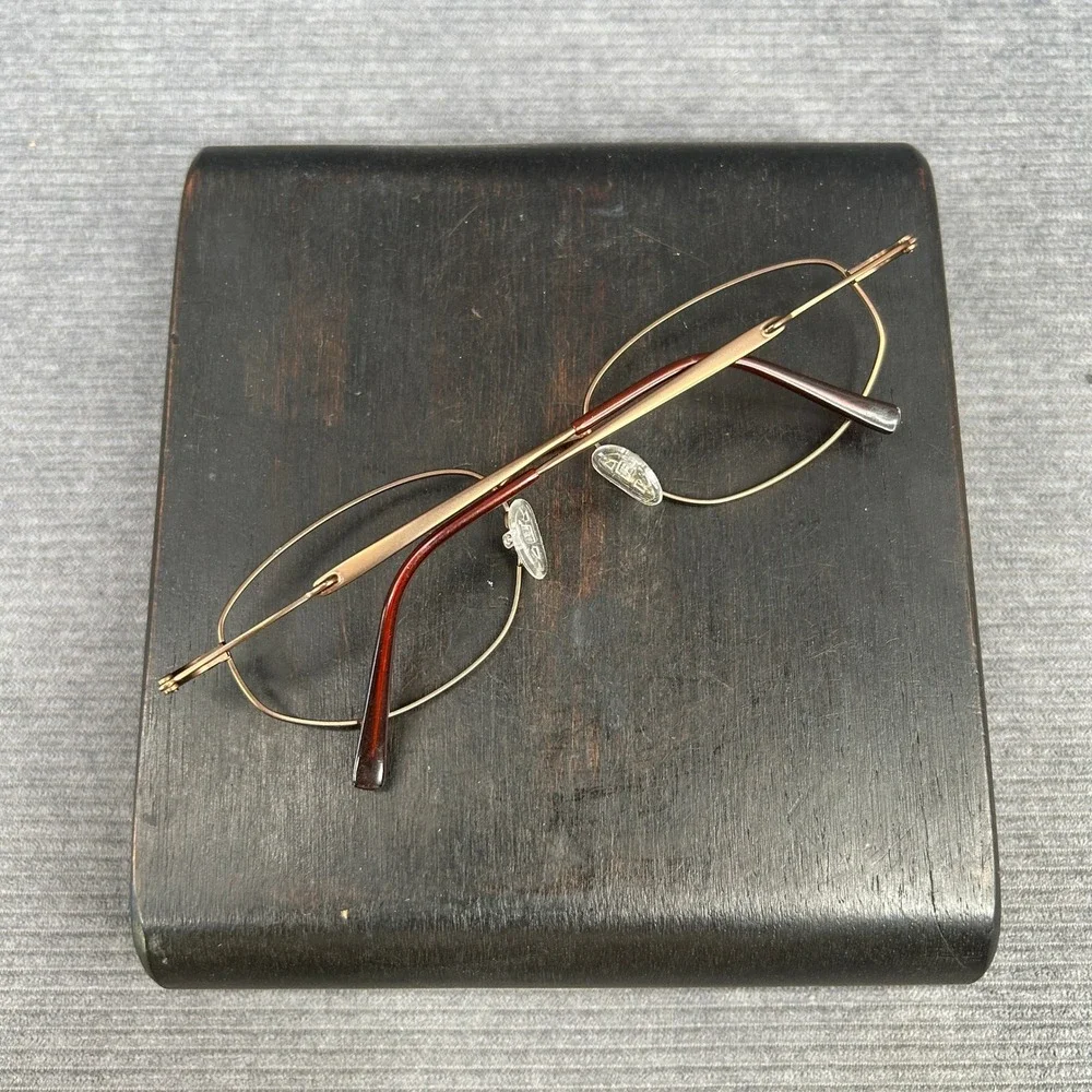 IM it Bronze Oval Metal Y2k Eyeglass Frames 54-19-140 C4 Korea